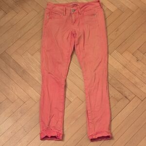 American Eagle Coral Skinny Jeans Size 4
